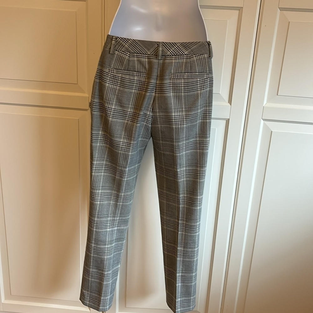 Reiss Plaid Trousers, Ankle length Size 4, office  corporate chic, Grey & Black - Picture 8 of 16